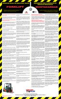 OSHA4LESS.COM Forklift Poster - California