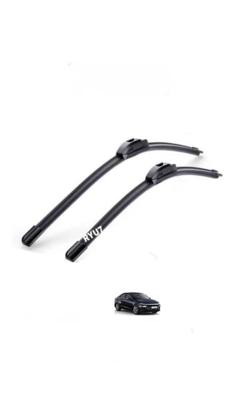 Image of All Season Frameless /Soft Wiper Blades Fits For New Verna allroad 24 /600mm+18 inch /500mm(Pack of 2)