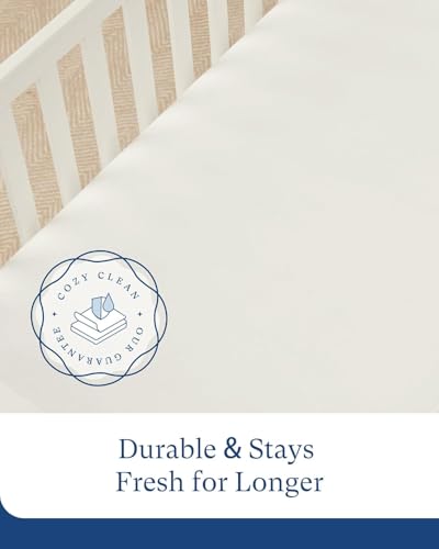 Image of Supersoft Fitted Bassinet Sheets, Premium Bamboo Viscose Cradle Sheets, Streachy Hypoallergenic Breathable Moses Basket Oval Rectangle Pad /Mattress Universal Fit for Halo, Dream on Me, 2-Pack