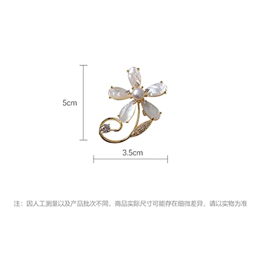 Broche perle d'eau douce naturelle prune accessoire luxe de costume
