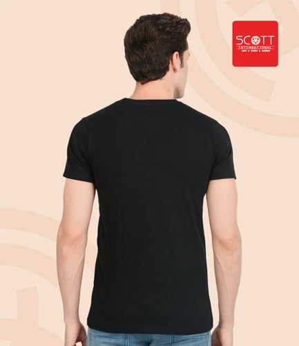 Image of Scott International Men's Regular Fit T-Shirt | Men's T-Shirt | Tees for Man | Tshirt for Men Stylish | Round Neck Tshirt for Man