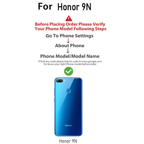 Image of COVERBLACK Flexible Rubber Case Back Cover Compatible for Huawei Honor 9N - Transparent