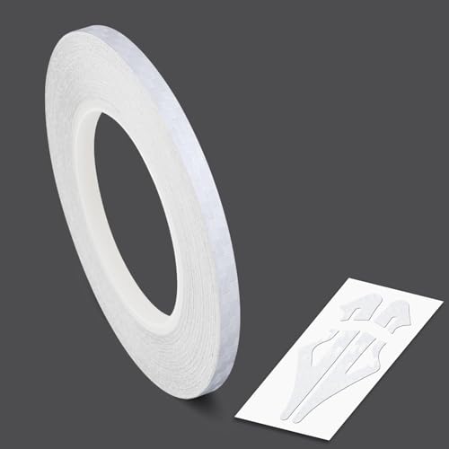 Image of Roll Vinyl Pinstriping Racing Stripes Pinstripe Carbon Fibe Line Tape Decal Sticker Auto Pinstripe Tape,Automotive Pinstriping Tape 32ft,Vinyl Pinstripe Tape (White Carbon 1 /4)