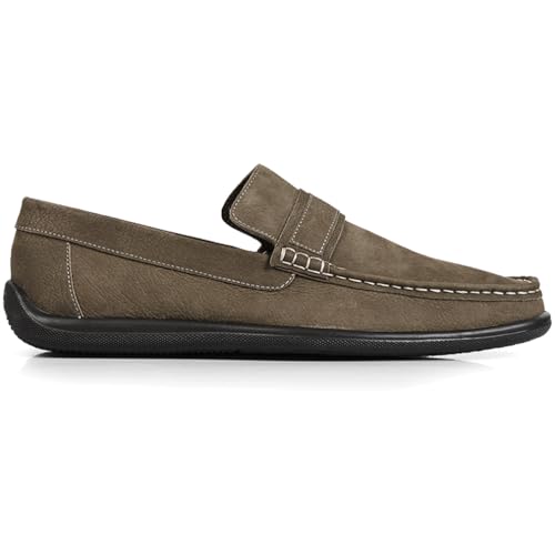 Men's Free Fly Leather Shoes – Casual and Stylish Design, 100% Genuine Leather, Air Latex Insole, Odor Control, Lightweight & Durable for All-Day Comfort and Walking3