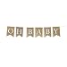 Andaz Press Real Burlap Fabric Pennant Hanging Banner Oh Baby, Pre-Strung, No Assembly Required, 1-Set