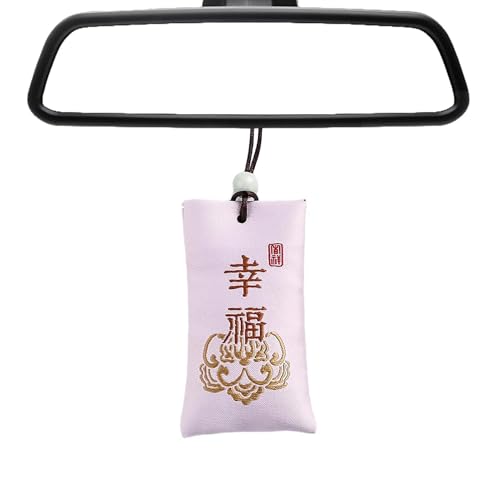 Sal Espiritual con Bolsita - Dinero En Bolsa De Sal Espiritual | Collar Budista, Diseño Clásico para La Esperanza Y La Protección Ideal para Accesorios De Armario, Automóvil, Estudio Y Oficina
