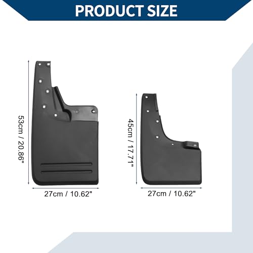 Image of Mud Flaps Splash Guards W /Mount Accessories for Volkswagen AMAROK 2023 2024 Front and Rear Mud Guards 1 Set