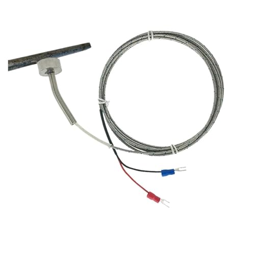 FANNIXI Sensor de temperatura termopar magnético tipo K/pt100-200 + 450 °C sensor de temperatura de superfície portátil diâmetro 20 mm conector blindado (K -L3 m - 450 degree)