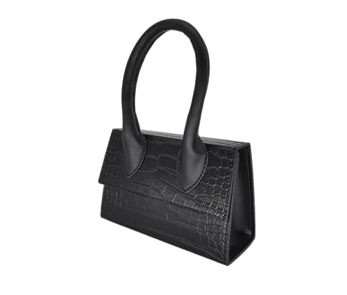 Sac à main en cuir synthétique noir pour femme avec sa bandoulière pratique
