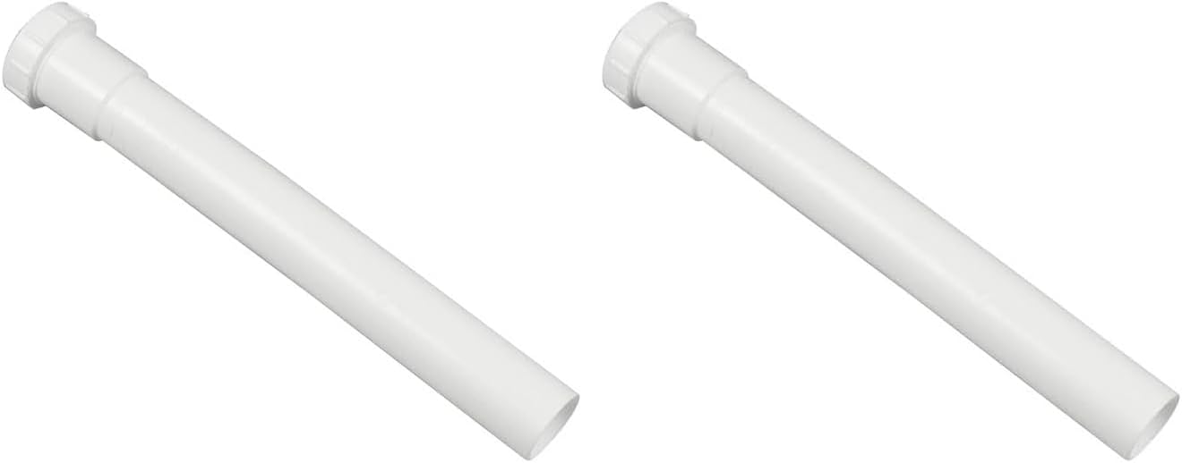 Danco 94031 1-1/2-by-12" Extension Tube, Slip-Joint, PVC, White