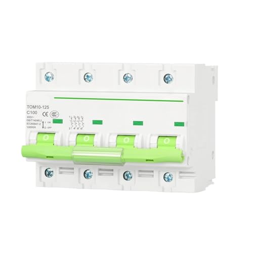 Disjoncteur courbe C TOM10 4 pôles 100A à haute capacité 10KA