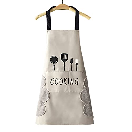 Image of FancyDressWale Waterproof Kitchen aprons for women and men with big Pocket and creative hand wipping