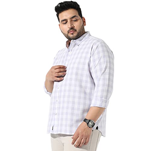 Image of Instafab Plus Men's Button Up Regular Fit Shirt for Casual Wear Modern Clothing Shirt Crafted with Regular Sleeve, Comfort Fit & High-Performance for Everyday Wear