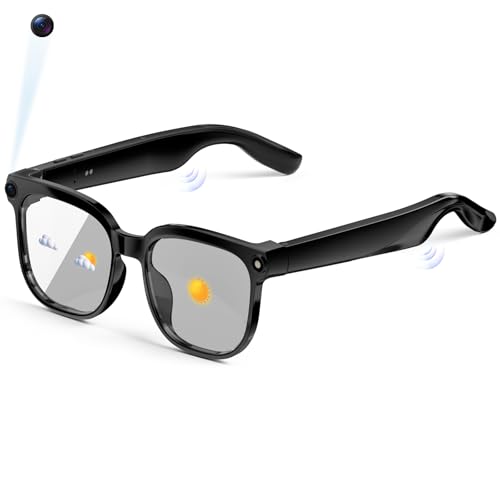 AI Smart Glasses with Auto-Tinting Lenses