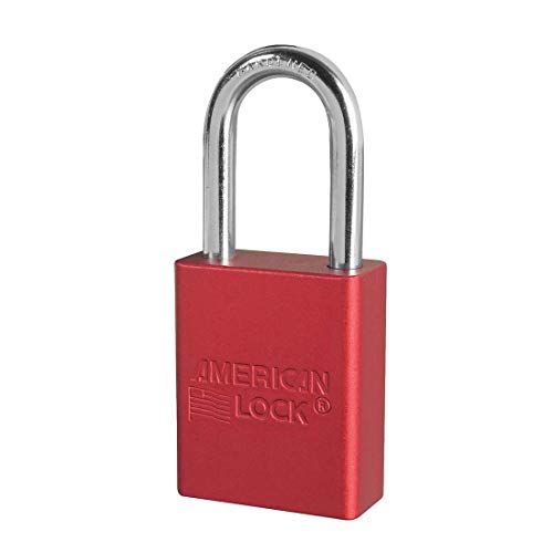 Lockout Padlock, KA, Red, 1/4In Shackle Dia