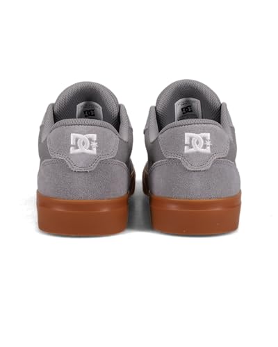 DC Men's Anvil Skate Shoe, Grey/Gum, 103