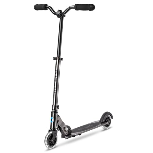 Micro Mobility Scooter Micro Sprite LED neochrome Black aus Aluminium in der Farbe Schwarz, ab 5 Jahren, SA0243