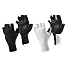 REElua 1pair Sun Protecting Half Finger Gloves Ice Silk Cycling Gloves Outdoor Mittens for Cycling Driving Active Lifestyle Outdoor Sun Protective