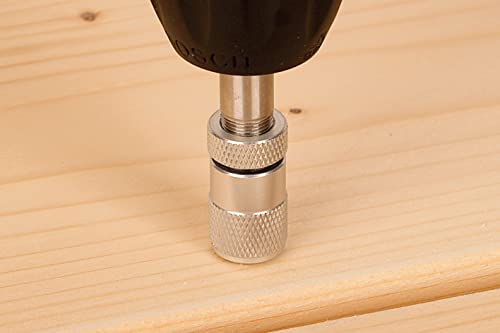 wolfcraft Bithalter mit Schraubtiefeneinstellung I 2425000 I Für tiefenbegrenztes Arbeiten (Packung mit 2)