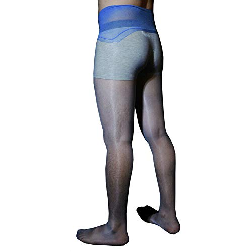 leesuo Women Men Sexy 1D Nylon Sheer Stockings Tights Low Waisted Ultrathin Seamless Shiny Glossy Pantyhose Oil Socks