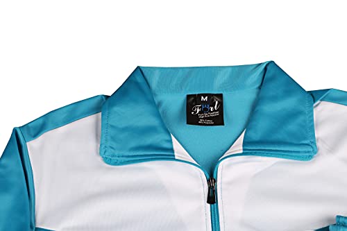 Men Classic Full Zip Track Jacket And Jogging Track Pant Active Wear Sports Tracksuit Set (Turquoise Blue, 3Xl) #TOP3