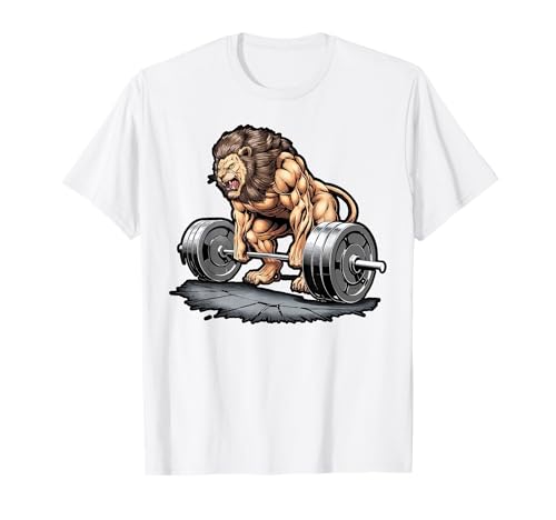 Culturista León Amante Gimnasio Ropa Fitness Entrenamiento Cultur Camiseta