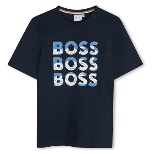 BOSS Kids Multi Logo T-Shirt Baby Navy Blue 5 Years