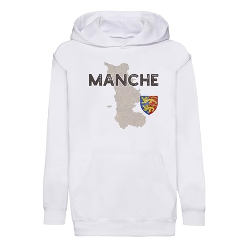 Sweat à capuche enfant manche 50 vêtement Normandie ancienne hoodie premium rare