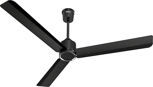 Image of Havells NEON BLDC 1200mm Premium Ceiling Fan with 100% Pure Copper| 5 Star Rating | Remote Controlled | Watt: 28|Air Flow: 220 cmm|Speed: 350 RPM| 2 Years Warranty (MATT BLACK)