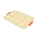 🍇【MULTIUSO】Estas molde de muffins no solo se pueden usar para hacer muffins, sino también para hacer pasteles horneados, brownies, mini-pizzas, chocolate, muffins de huevo, galletas, tartas, pudines, tazas de avena al horno, tazas de pastel de pollo, etc.