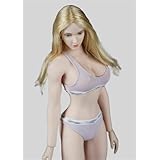 1/6スケールの女性フィギュア服 12インチアクションフィギュアボディドール用ガールブラジャーバック下着服 (ピンク)