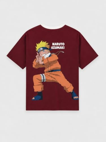 Image of Nap Chief Kids Cotton Naruto Print Co-Ord Set for Boys & Girls | Half Sleeve T-Shirt & Shorts Set | Soft Casual Summer Wear