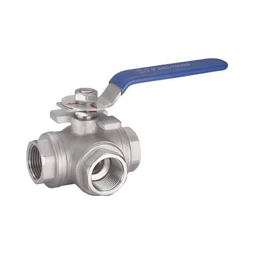 Válvula de bola de acero inoxidable 304 DN40 de tres vías con diseño premium tipo L 2
