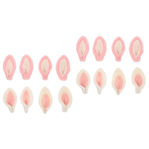 GLSTOY 2sets Cat Ears and Tail Set White Cat Ears Craft Pack DIY Felt Decorations for Children Craft Toys 8pcs*2