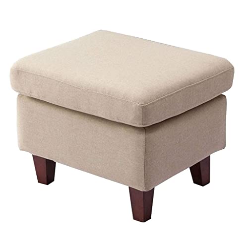 Pouf siège beige en bois pour créer un coin lecture cosy et ordonné chez soi