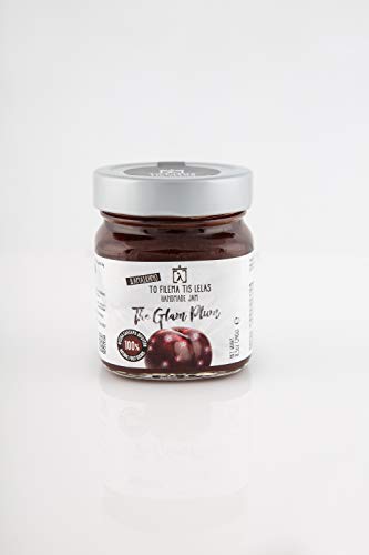 To Filema Tis Lelas Mermelada de Ciruela Sin Azúcar Añadido – 100% Frutas Griegas – Vegana, Sin Gluten, Sin Conservantes – Pack 2 x 240 g (480 g)