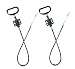 Kuanyu Recliner Sofa and Reclined Chair Replacement Cable D Handle Pull Type,O-Shaped End,Total Cable Length(Include Handle):27inch,Exposed Cable Length:2.5inch DASO-4,2Pcs