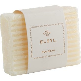 Beige Elsyl Soap - 30G (Box 50) - Attractive Hotel Toiletries!