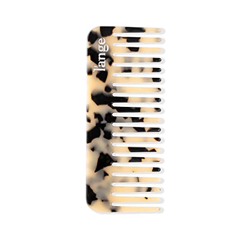L’ANGE HAIR Wide Tooth Comb Tortoiseshell Acetate | Lightweight, Smooth, Compact Design | Easy Glide Wide Tooth Comb