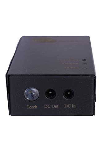 12V Mini Home UPS with Additional Torch for WiFi Routers, ONU, CCTV etc | Metal Body | Made in India