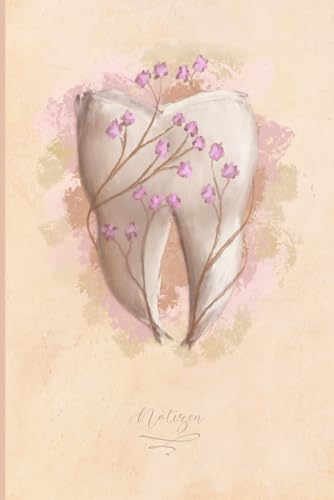 Zahnmediziner Notizbuch: Einzigartiges Notizheft f&uuml;r Zahnarzt oder Zahnarztassistentin | Mit R&auml;tseln zum Thema "Zahnmedizin" | Surreales Zahn-Gem&auml;lde auf dem Cover | Ideal als Geschenk.