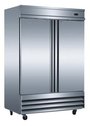 Omcan 24260 Stainless Steel Commercial Reach in Cooler Refrigerator 50026 | Fridge.com