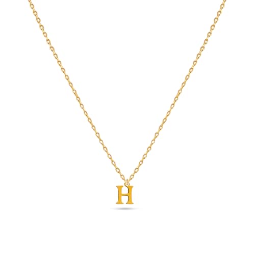 Image of Rubans Demi Fine Stainless Steel Alphabet Pendant CZ Gift for Women & Girls