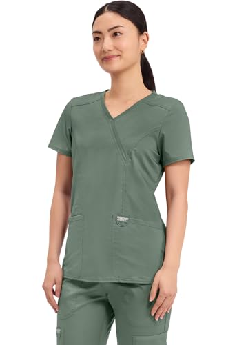 Cherokee Women's Mock Wrap Top Medical Scrubs