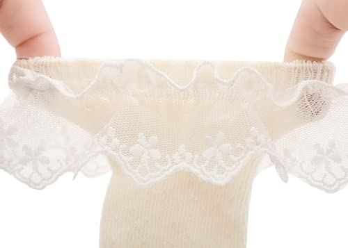 DINGDONG'S CLOSET Baby Kid Girl Summer Ruffle Hollow Out Socks Stockings3