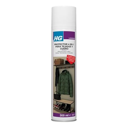 HG Protector 4 en 1 para tejidos y cuero - Spray de 300 ml