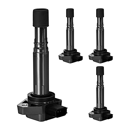 Image of BDFHYK Ignition Coil Pack UF400 Compatible with Honda Civic 2001-2005 Honda Pilot Ridgeline Acura EL MDX 04-07 Saturn Vue V6 L4 1.7L 3.5L Acura Oem Coil Pack Coil for UF307 UF512 Set of 4