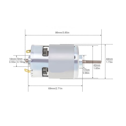 Moteur 755 21V de remplacement DC pour perceuse visseuse et robotique - 2