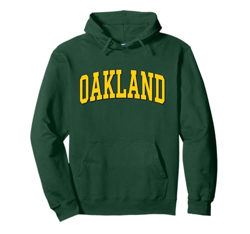 Oakland - Vintage Classic Design Text Men Women Oakland Pullover Hoodie