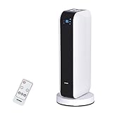 Optimus H-7319 17' Oscillating Tower Heater with Remote, Digi Temp Readout & Setting 17' Oscillating Tower Heater with Remote
